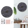 Wall Clock Nordic Decorative Marble Printing Mute Round Hanging Clock