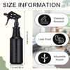 Honeydak 3 Pack Plastic Spray Bottles Black 34 oz Heavy