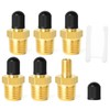 GASHER 6 válvulas de tanque NPT de 1/4 pulgadas, válvula