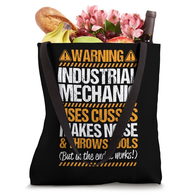 Millwright Throws Tools Industrial Mechanic Tote Bag