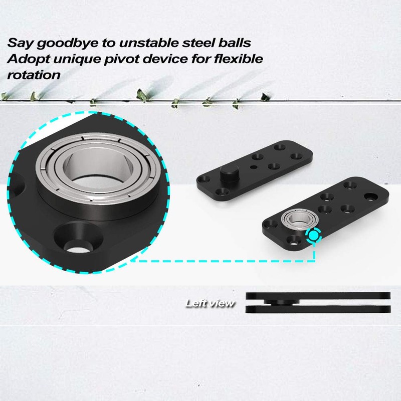 FRMSAET Heavy Duty Stainless Steel Hidden Door Pivot Hinge System