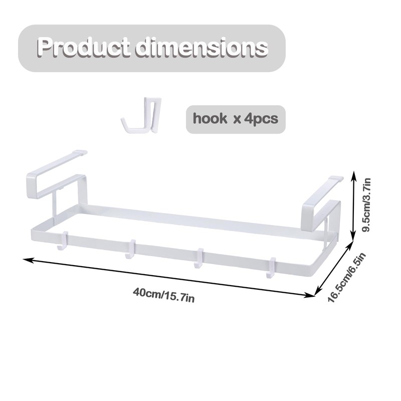 CINPIUK Under Cabinet Clothes Hanger Organizer Stacker for Laundry Room,