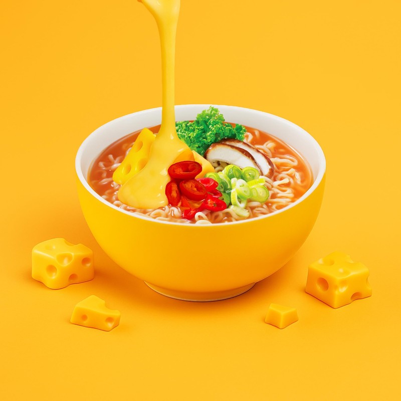 Paldo Cheese Fromage Ramyun Noodle 3.92 Oz (Pack of 4)