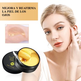 Charlemain Parches para Ojos de 30 Pares, Mascarilla Contorno Ojos, Máscaras de Colágeno de 24K en Polvo de Ojos, Antienvejecimiento, para Alivio Arrugas, Ojeras, Bolsas e Hinchazón, Hidratante