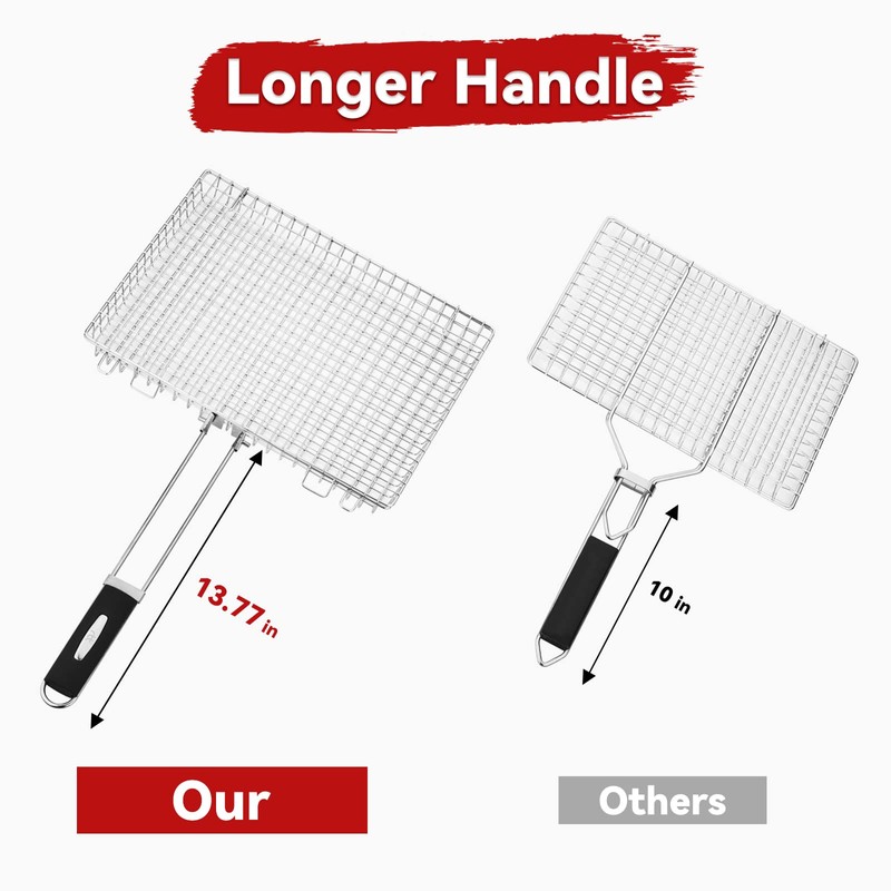 Grill Basket Extra Large,Grill Accessories for Outdoor Grill,Grilling Gifts for