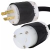 Iron Box NEMA L14-20P to L6-20R Plug Adapter - 20A/250V, 12 AWG - Iron Box # IBX-7962-01