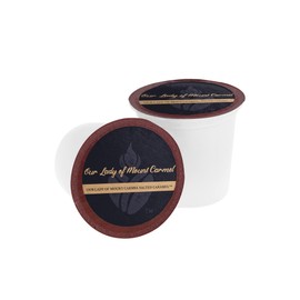Our Lady of Mount Carmel Salted Caramel Flavored Roast Catholic Coffee Pods, Medium Roast, 12 Count, Single Serve Coffee Pods for Keurig K-Cup Brewers