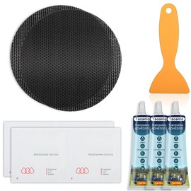 Trampoline Patch Repair Kit - 4.1'' Round Square Patches for Trampoline Mat Tears or Holes Garden Landscape Staple
