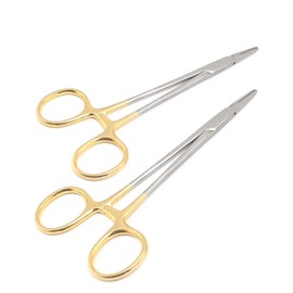 PRECISE CANADA Set of 2 German Grade Stainless TC Olsen HEGAR Needle Holder 5"+5.5" with Tungsten Carbide Inserts Veterinary Instrument