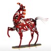 TOOARTS Metal Sculpture Metal weaving horse Home Furnishing Articles Handicrafts