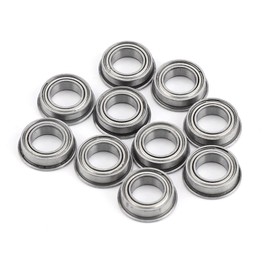Ball Bearings, 10 Pieces High Speed Ball Bearings, MF106ZZ Stainless Steel Deep Groove Ball Bearing with Shielded Flange, Inner Diameter 0.24 inch, Deep Groove Ball Bearing