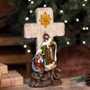 Dicksons Natural Brown Look Holy Family Cross 12.25 x 6.5
