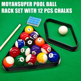 MoyanSuper Plastic Pool Ball Rack Billiard Ball Triangle Rack, Pool Table Ball Holder Positioning Rack,2-1/4" Pool Ball Rack