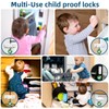 8 Pack Baby Proofing Cabinet Locks, Child Safety Locks for
