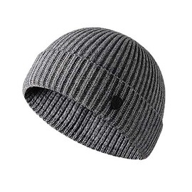 YAMEE Docker Cap, Sailor Hat, Harbour Cap, Biker Cap, Baseball Cap, Wearable All Year Round - GX19002 x grey.