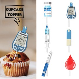 S-Cp-0250Ice Cream Fruit Dessert Cupcake Topper Colorful Glitter Happy Birthday Sensory Pop Game Theme Decor Supplies Baby Shower Boys Girls Birthday Party Decorations