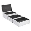 SVRCK Elegant Silver Makeup Case for Effortless Organization, Portable with