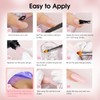 Poly Nail Gel Set, 8 Color Nude Classic, 0.34oz Per