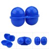 Alomejor 2 x Plastic Egg Holder Portable Egg Box Container