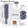 INFUNLY 4 Set DIY Macrame Wristlet Keychain Boho Macrame Wristlet