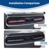 PDKLIN for Challenger Tail Lights Covers Trim Smoked Black for