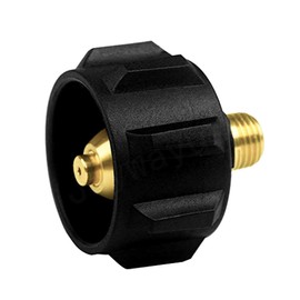 Joywayus QCC1 1/4 Acme Nut Propane Brass Fittings Regulator Valve Adapter with 1/4" NPT Male Pipe Thread