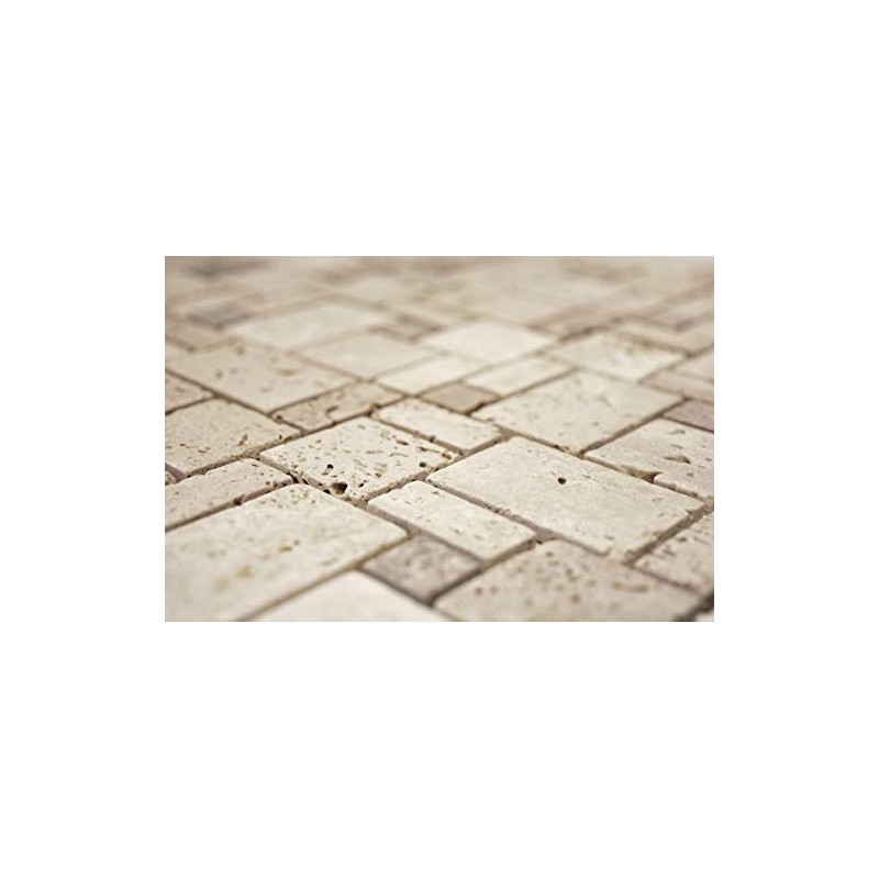 Travertine MOS43-1212-15 Mosaic Tiles Stones Wall Floor Natural Stone Beige