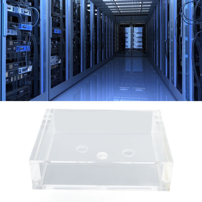 Computer Water Cooling Reservoir Rectangle Transparent Acrylic PC Water Cooling
