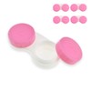 HAHIYO Contact Lens Case Box Holder Diameter 25mm Durable Leakproof