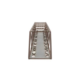 War World Scenics Single Track Grey High Detail MDF Girder Bridge 400mm – OO/HO Gauge Scale Model Railway Diorama Modelling Layout Scenery Landscape Rail Structure