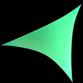Neon Triangle Backdrop - UV Reactive Blacklight Party Decoration Fabric for Glow Parties, Holiday Events, and Stage Backdrops | Creative Decoration Background Cloth (Neon Green, 1 Piece)