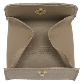 Irbizonte IL BISONTE C0774P Coin Case, Coin Purse, Men's, Women's, Plain, (10) Tortora (GY103)