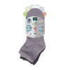 Earth Therapeutics Aloe Socks - Double Pack - Gray/Black (2