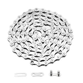 QitinDasen Single Speed Bicycle Chain, 1/2 x 1/8 Inch 114 Links Bicycle Chain