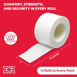 Ever Ready First Aid Medical 1" Surgical Cloth Tape - 12 Rolls