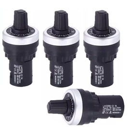 4Pcs LA42DWQ-22 22mm Panel Mount Potentiometer 5K Ohm Resistance 2W 250V Inverters Converters