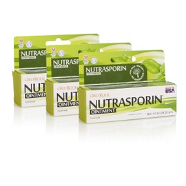 3rd Rock Essentials Nutrasporin Silver Ointment, Toxic-Free, Petroleum-Free, Non-Antibiotic, First Aid, Food Grade Ointment, 1.0oz, Pack of 3