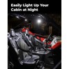 KEMIMOTO UTV Dome Light Roll Bar Cage Mount Interior Lights