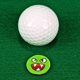 Foretra - Green Monster Golf Ball Marker with Magnetic Golf Hat Clip, Golf Accessories, Funny Golf Gifts Accesories for Men, Women and Kids Golf Lovers