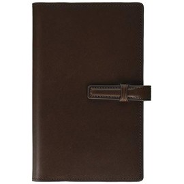 Raymay Fujii DB4054E Da Vinci Grande All Earth Personal Planner Bible Size Dark Brown