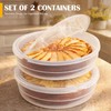 Mission Gallery 2 Pack Plastic Pie Carrier with Lid and
