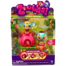 Zoobles Toy Petagonia Animal Mini Figure 2-Pack #23 Fidel & #24 Chipper
