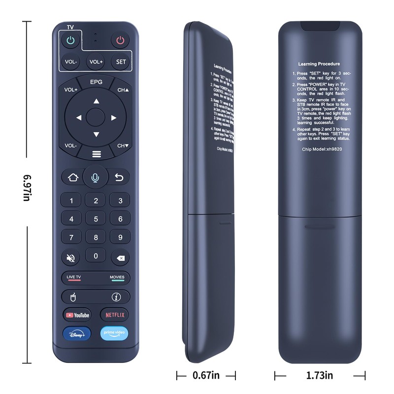 ZWP V2 Pro Replacement Voice Remote Control fit for vSeeBox