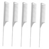 Outanaya 5pcs Hair Styling Combs Set Steel Pin Rat Tail