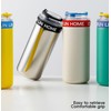 Stainless Steel Vacuum Insulated Glass Tumblers,Coffee thermos glass inside,(Red)