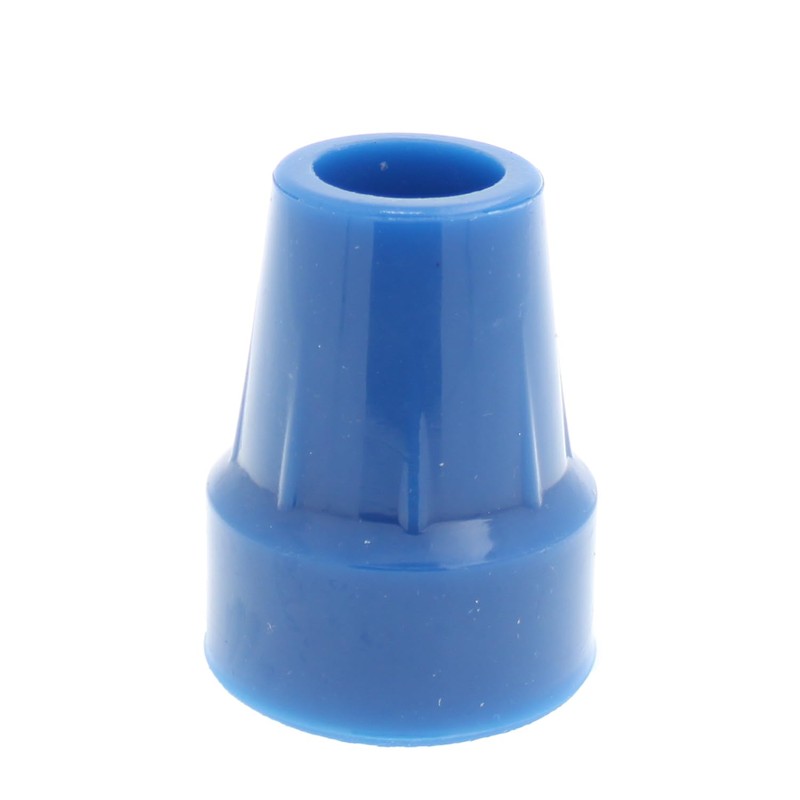 2x blaue Gummispitzen für Gehstock oder Krücke - 19mm &