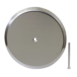 SUPPLY GIANT DD007S-F4 Floor Cleanout Cover Plate, 7-Inch, Stainless Steel, 7 in, Chrome