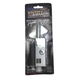 Pro-Lok EPL-106-AL 6" x 1-1/8" Patio Door Lock - Keyed Large Rectangle, Aluminum