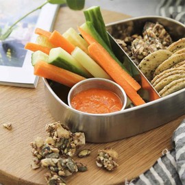 Ever Eco Stainless Steel Bento Snack Box - 2 Compartments, 1 Lunchbox