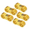 X AUTOHAUX 5pcs AN6 Hose Separator Clamp Fuel Line Connector